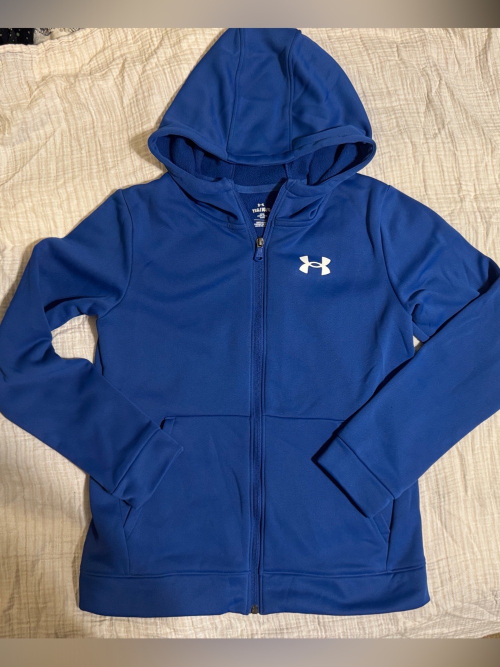 Under Armour Royal Blue Kids' Hooded Full-Zip Jacket